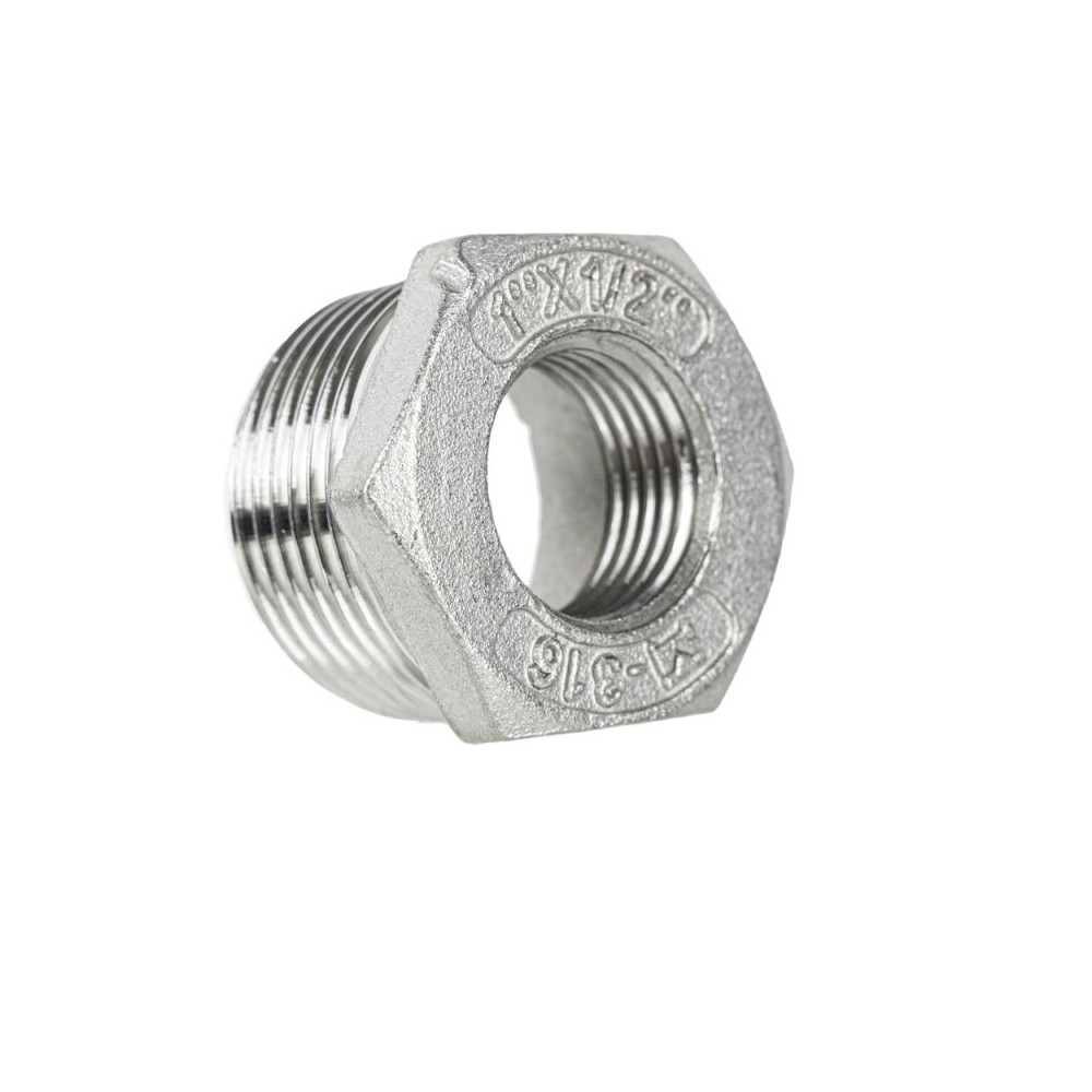 150lb BSP hex reduction stainless steel bush adaptor