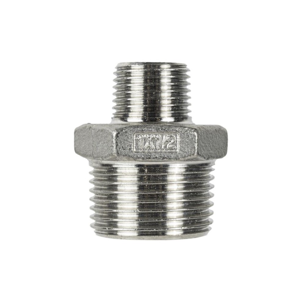150lb BSPT hex nipple stainless steel coupling adaptor