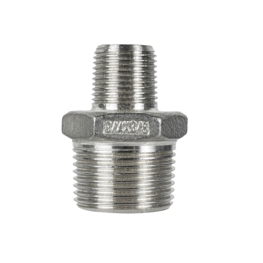 150lb BSPT hex nipple stainless steel coupling adaptor