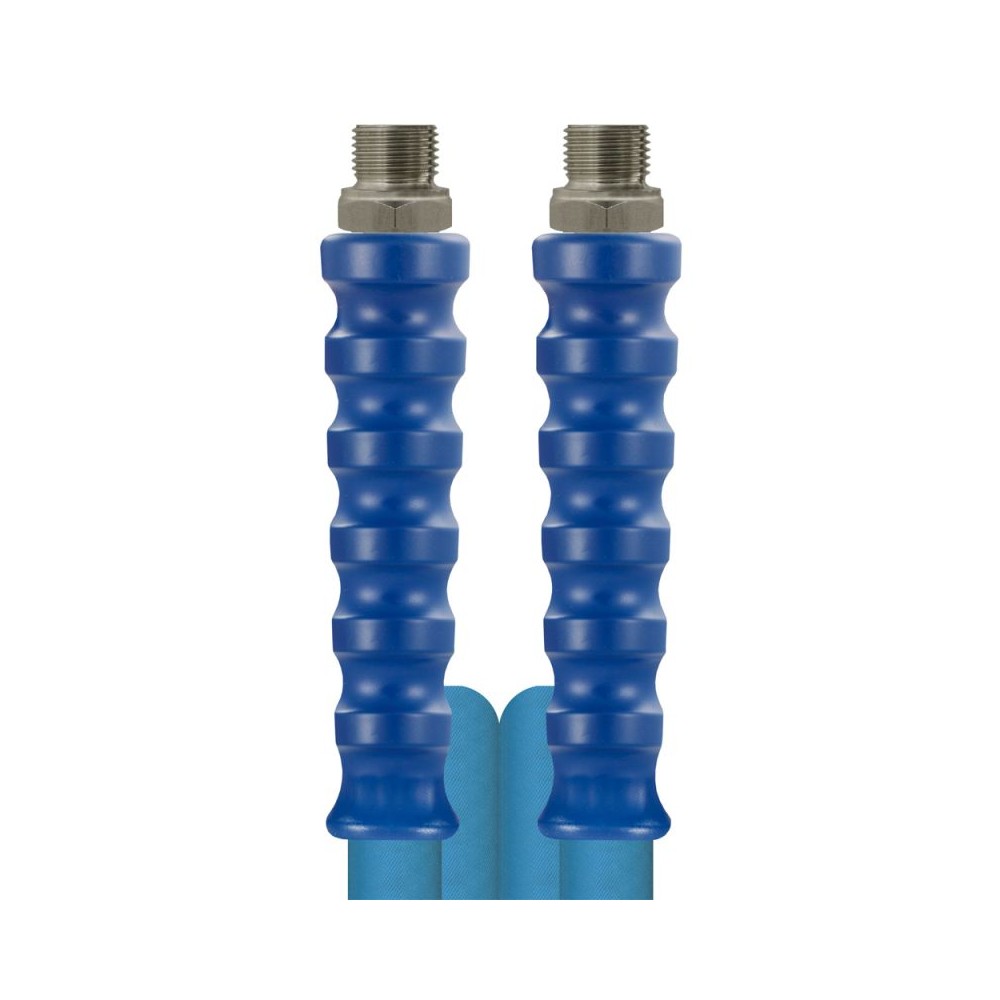 Blue 15 metre bar Foodjet hose with 1/2" male ends