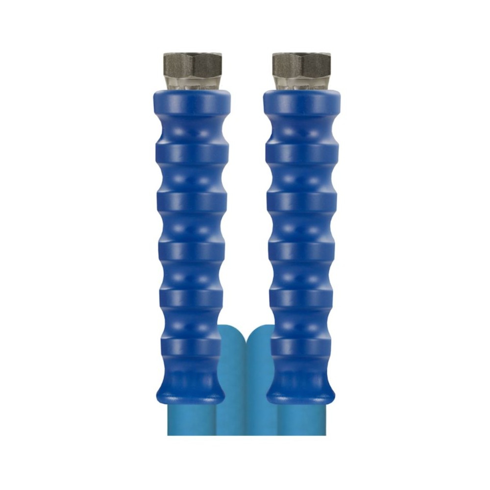 Blue 20 metre bar foodjet hose with 1/2" female ends