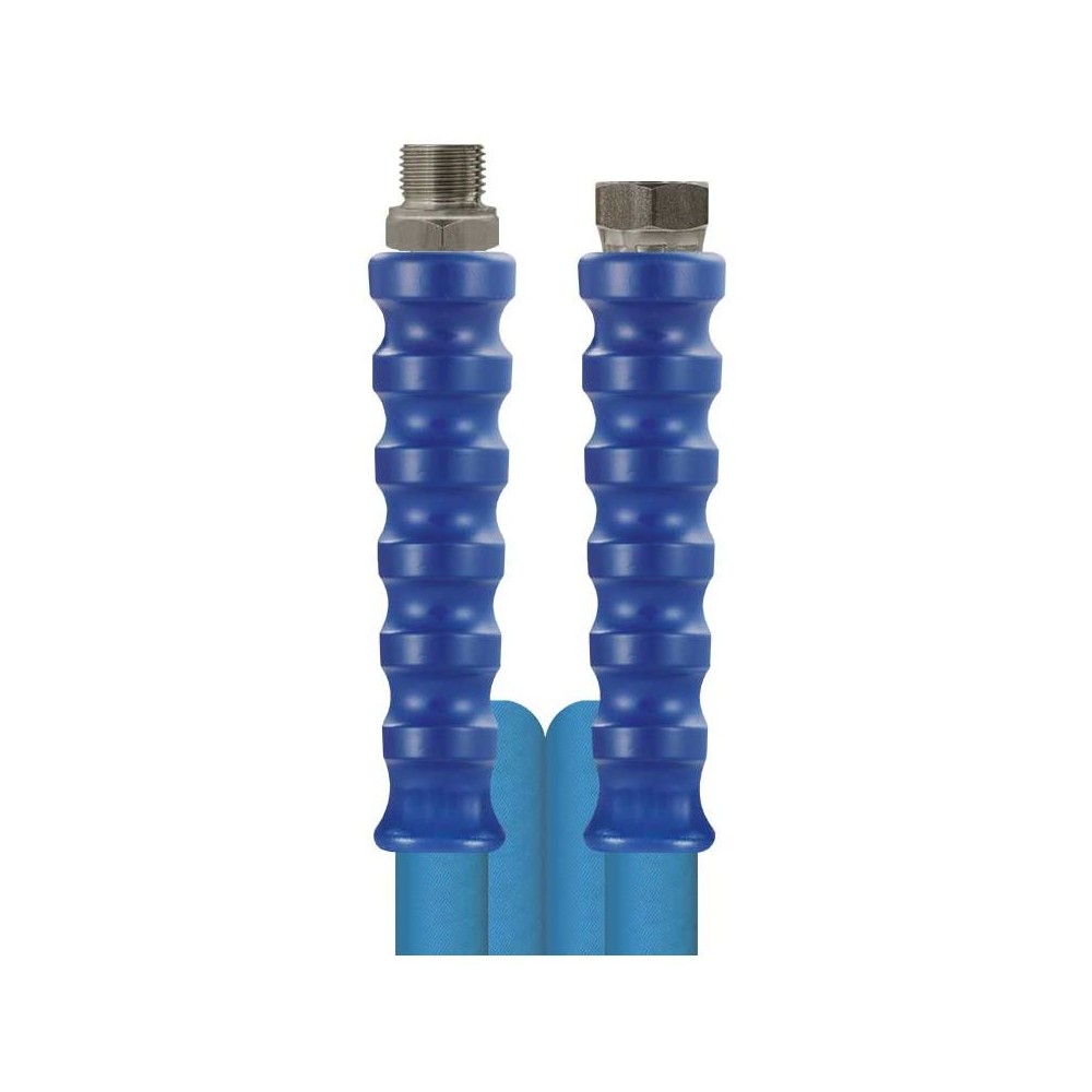 Blue metre bar foodjet hose with stainless 1/2" ends