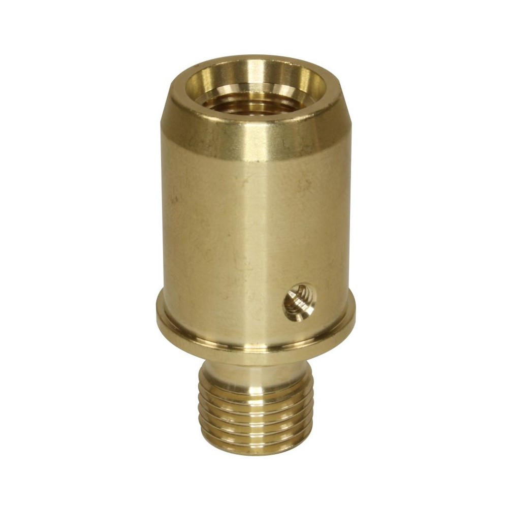 Brass end for telescopic handle with 1/4" nipple connection