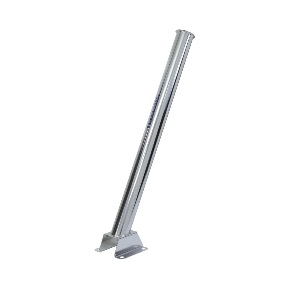 Easywash365 single lance holder in stainless steel, floor mounted