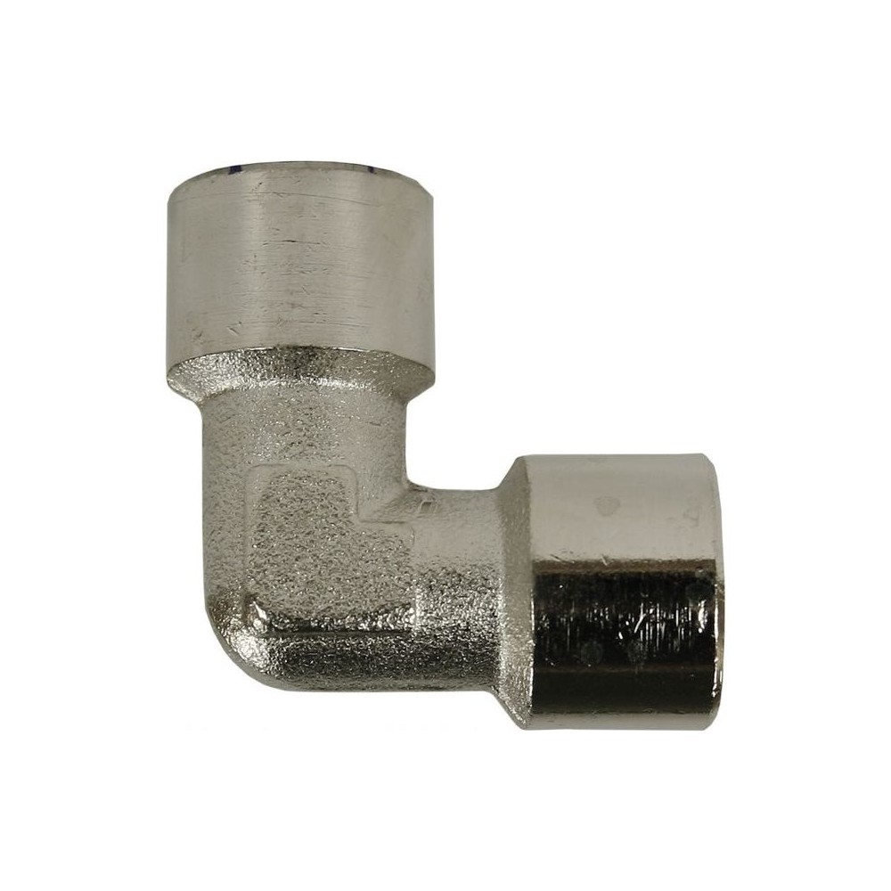 Female to female nickel plated brass 3/8" elbow fitting