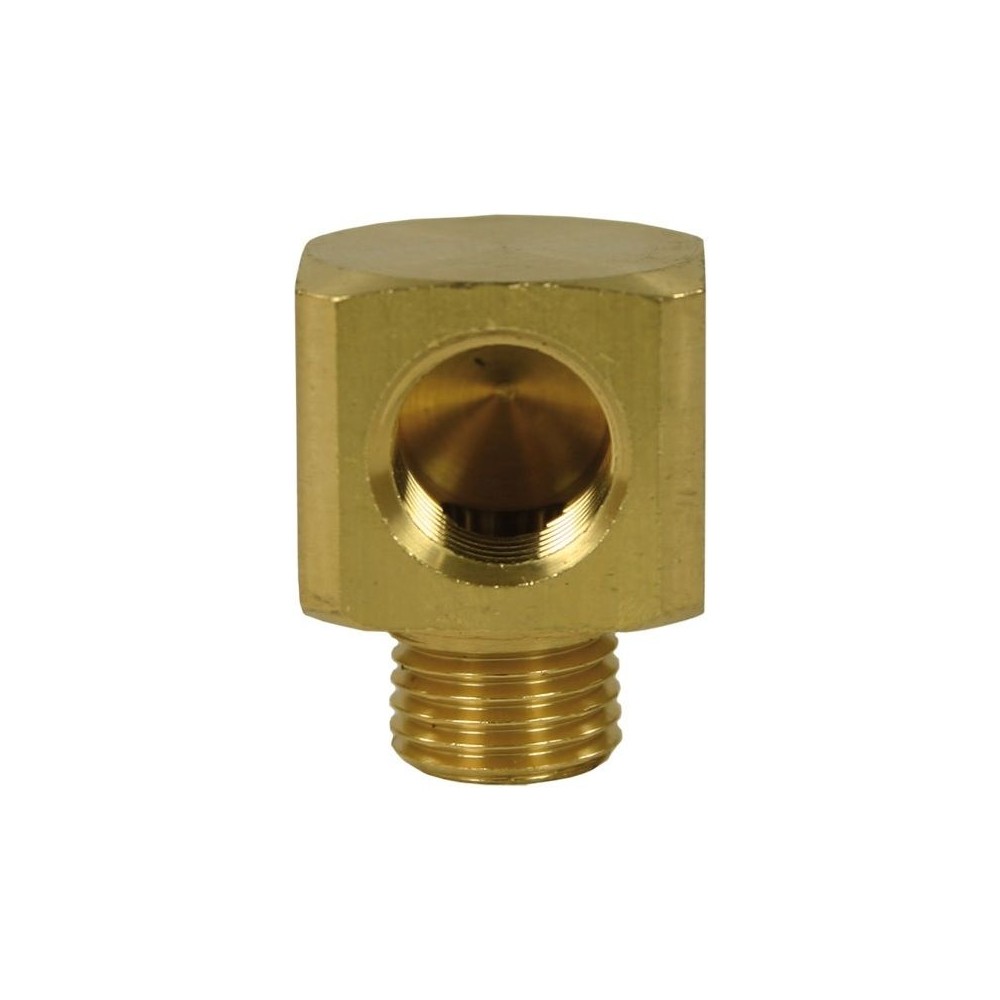 Female to male brass square elbow 3/8 inch fitting