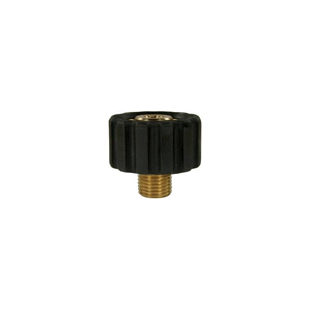 Female to male quick screw coupling adaptor for washdown