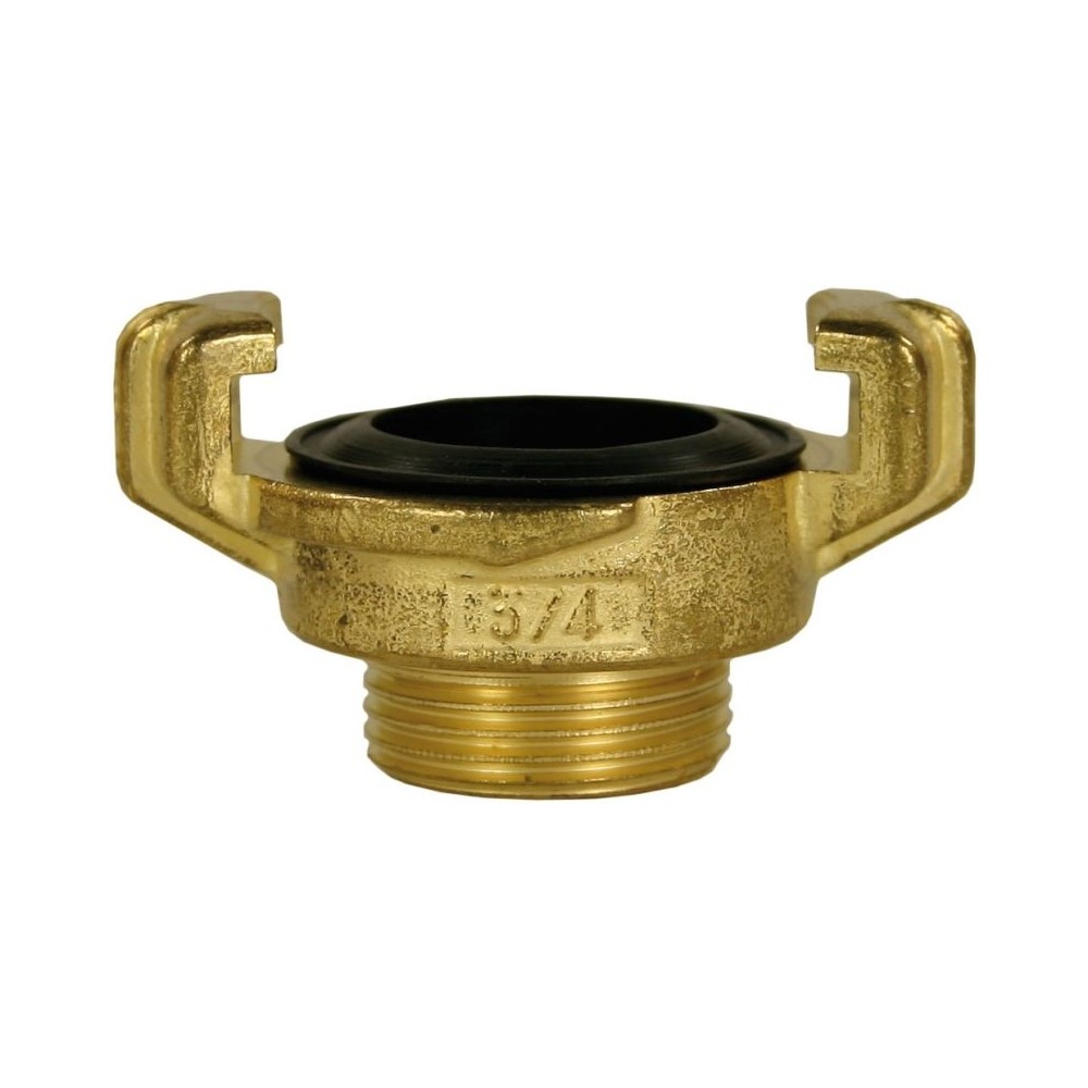 Geka bayonet coupling with male thread in brass