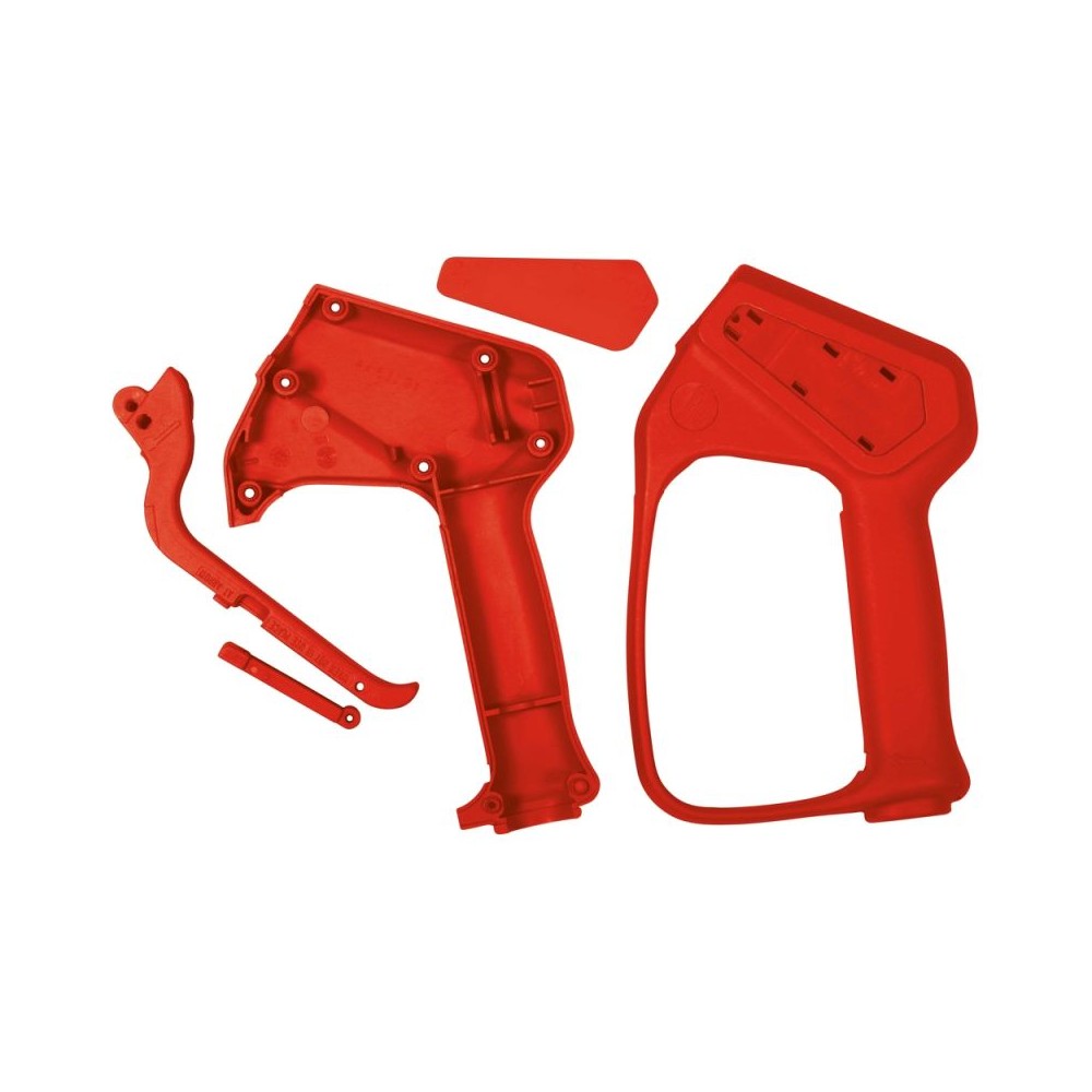 Red HACCP compliant gun body for ST washdown guns
