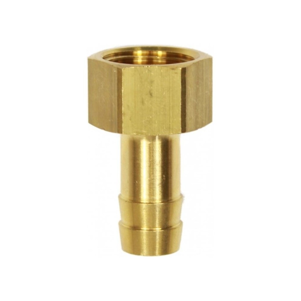 Hose tail brass female 1/2" fitting with 12mm tail