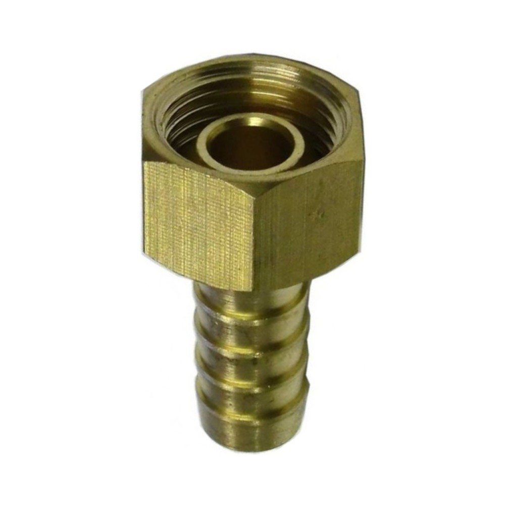 Hose tail brass female swivel fitting 1/8" F x 6mm