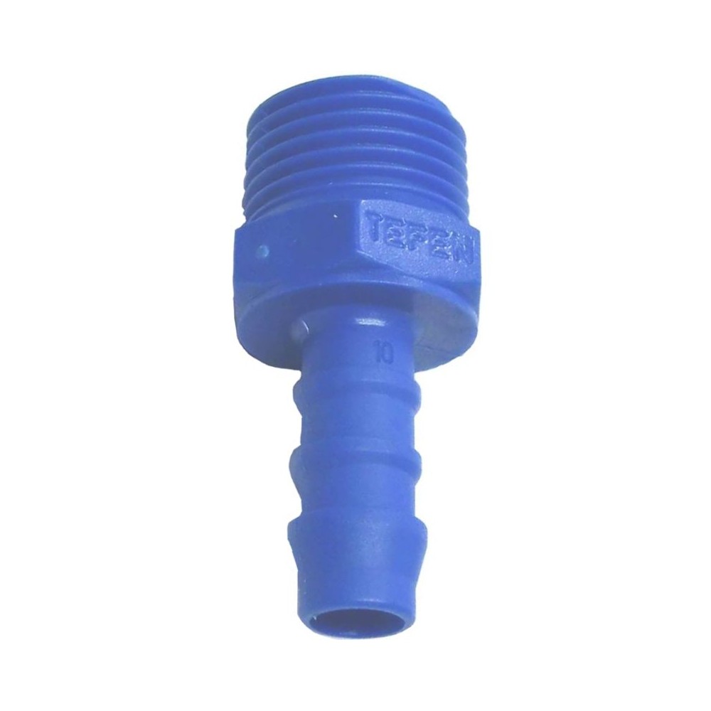 Hose tail plastic tapered 1/2" male BSPT x 6mm fitting