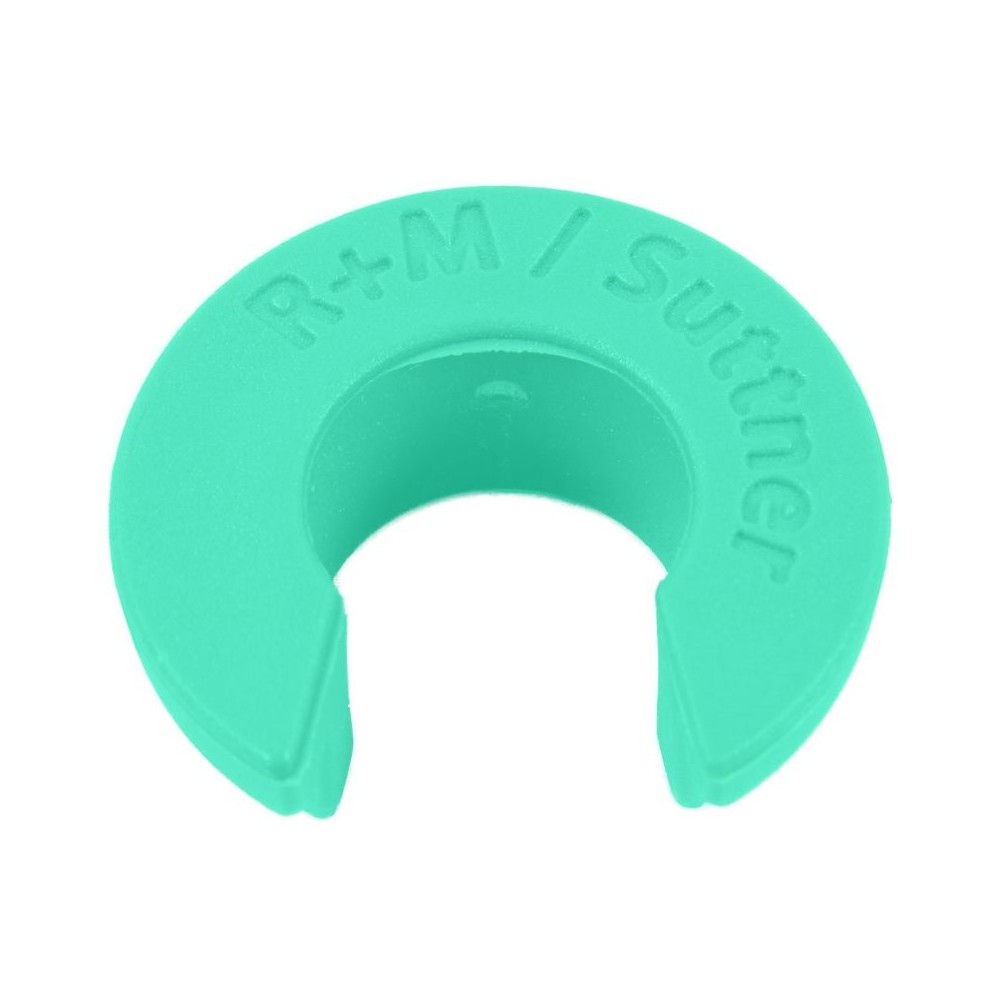 Lance clip light in 1/4" light green for washdown lance storage
