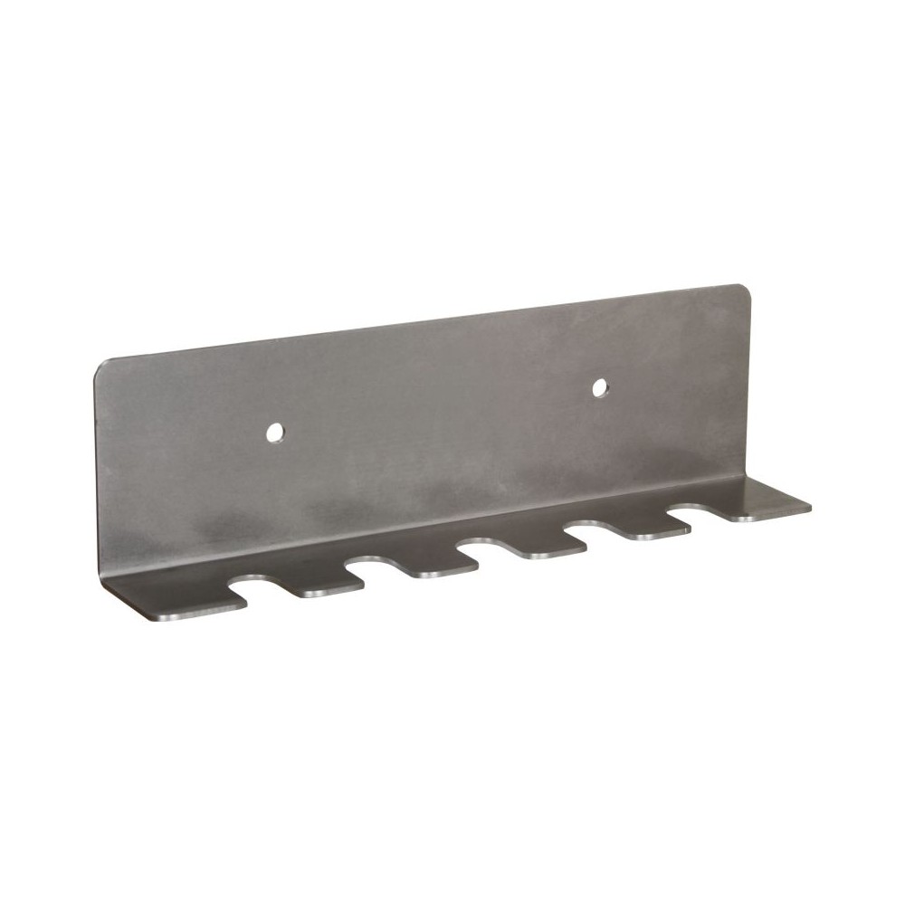 Stainless steel lance holder for five lances, wall-mounted