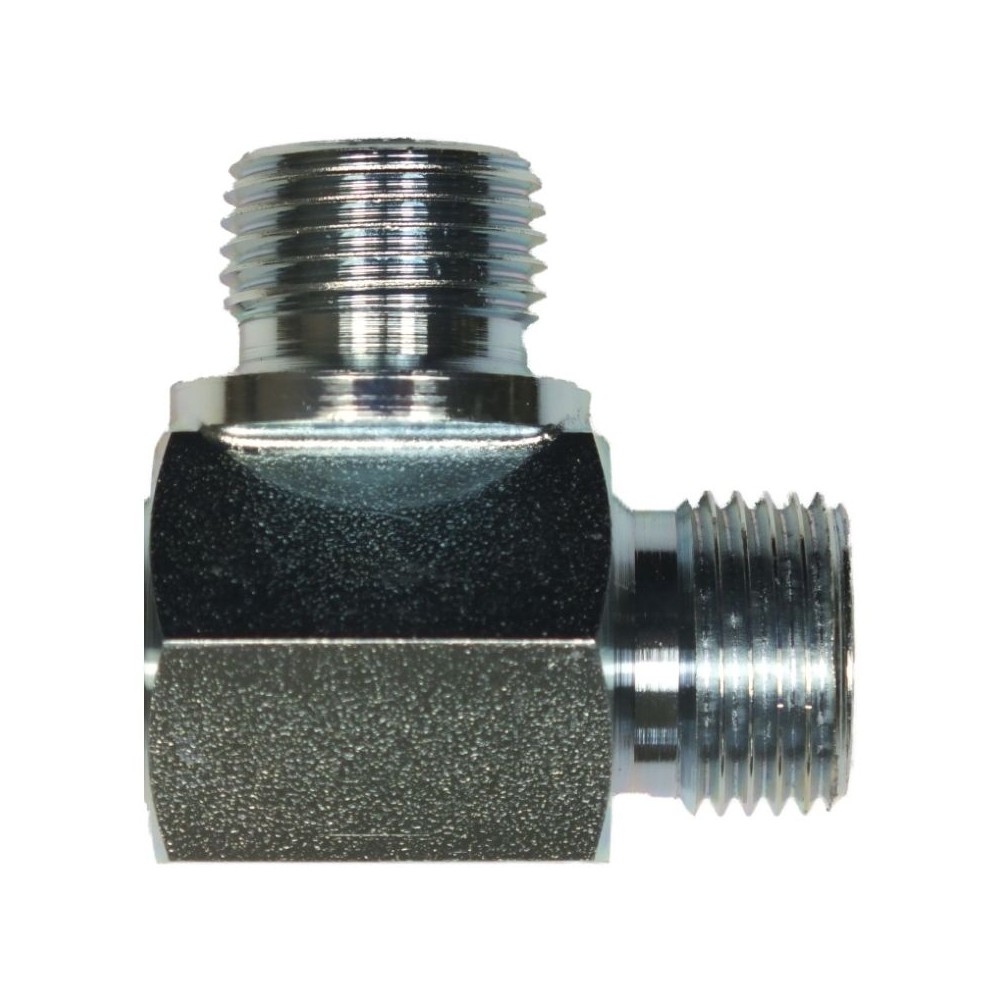 Male to male zinc plated steel elbow fitting