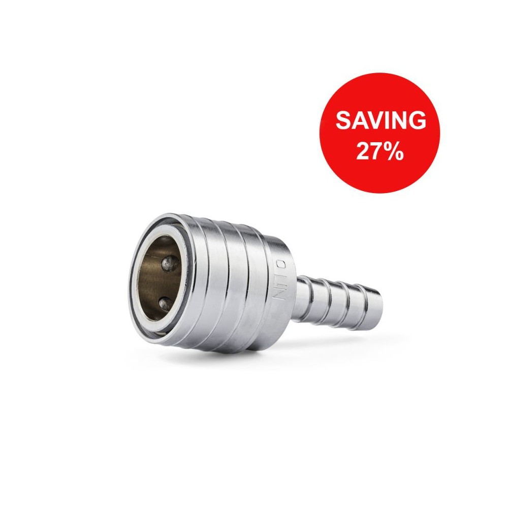 NiTo safety coupling hose tail fitting 3/4" x 1/2"