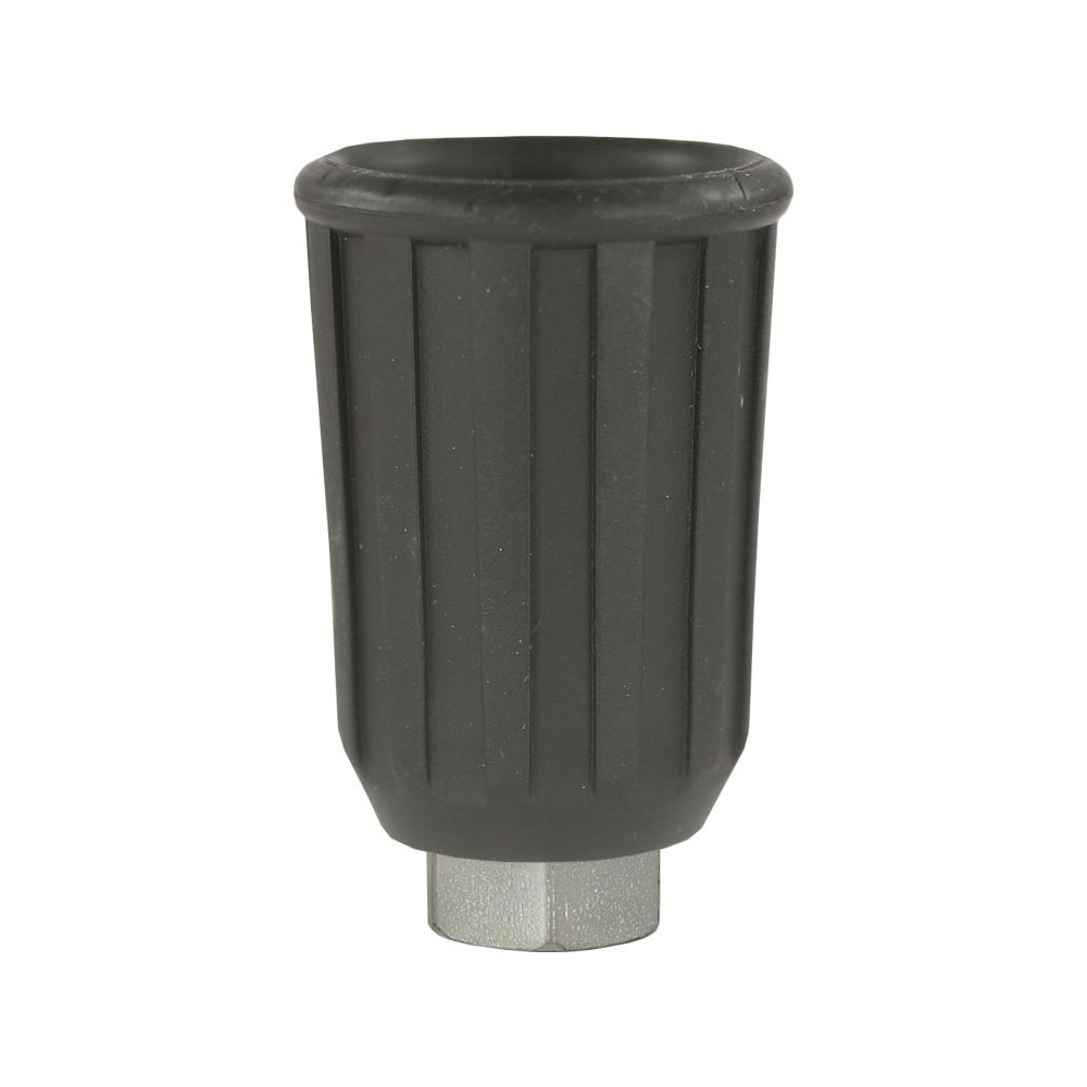 Nozzle holder protector soft rubber 1/4" female fitting in black