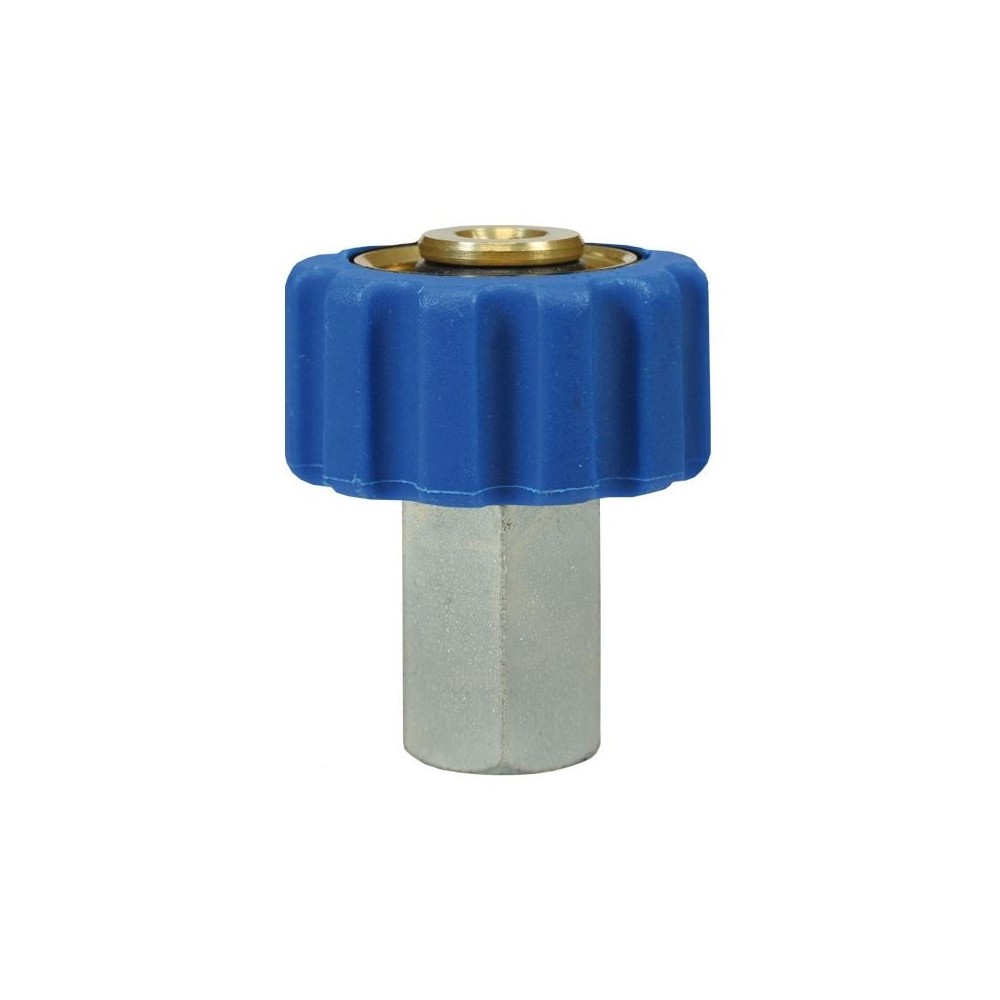 Blue quick screw coupling 1/2"F x 1/4"F