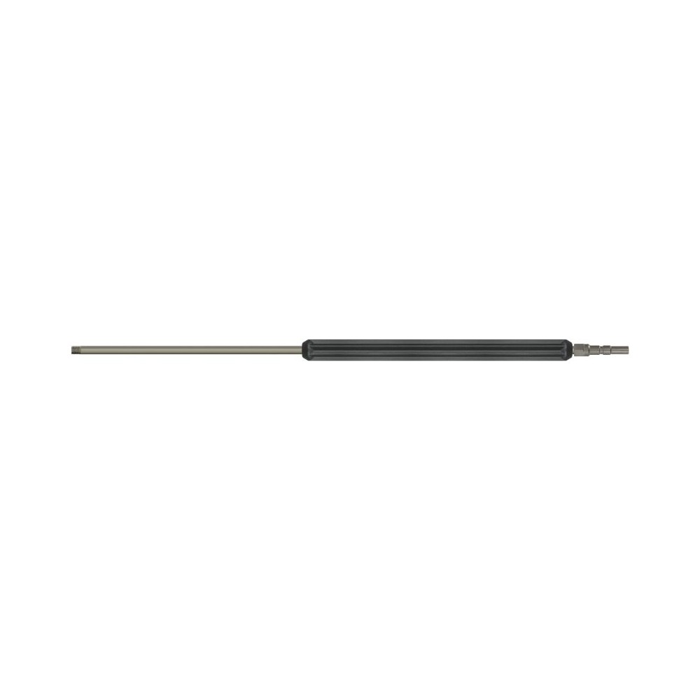 ST007 Lance With Moulded handle 1000mm black stainless steel washdown lance