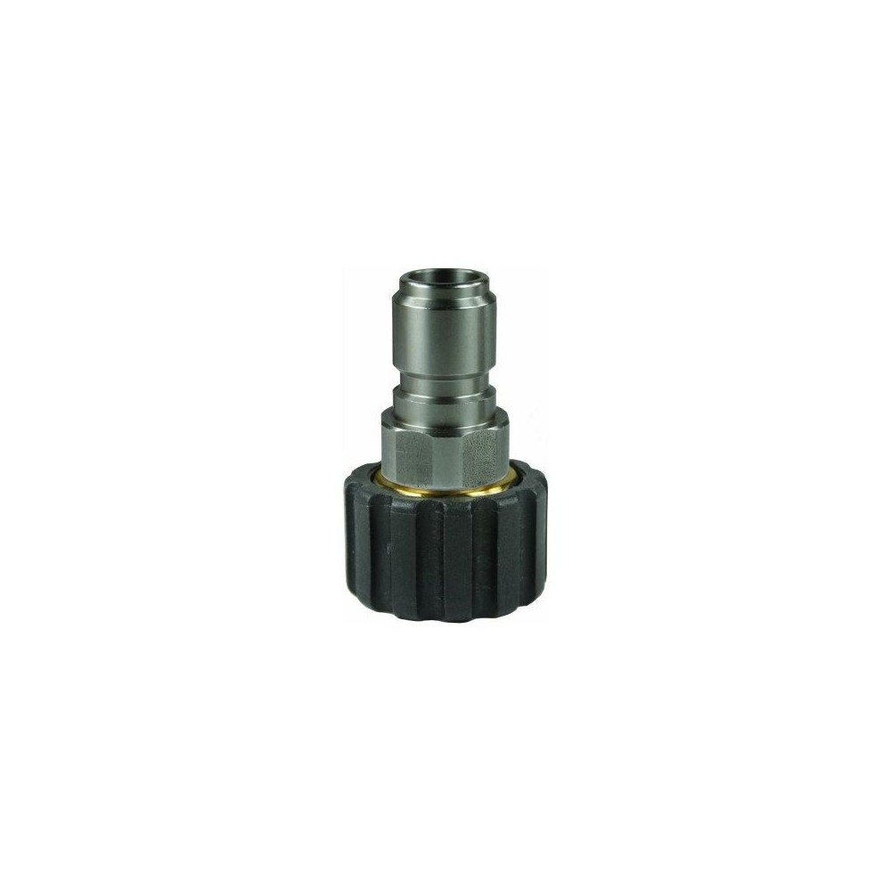 ST3100 quick coupling plug in stainless steel with M22 thread