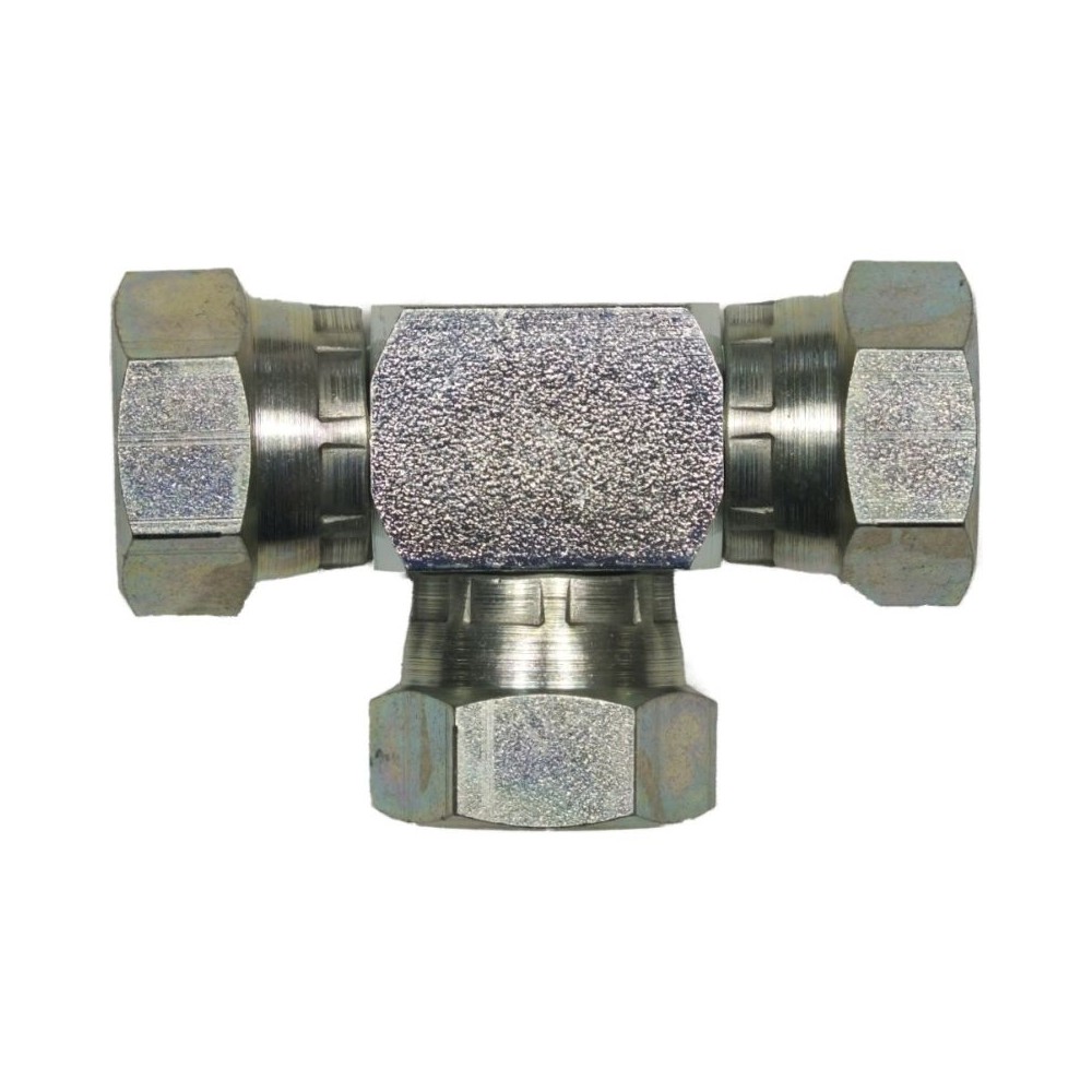 Stainless steel T-connection fitting 1/4"F x 1/4"F