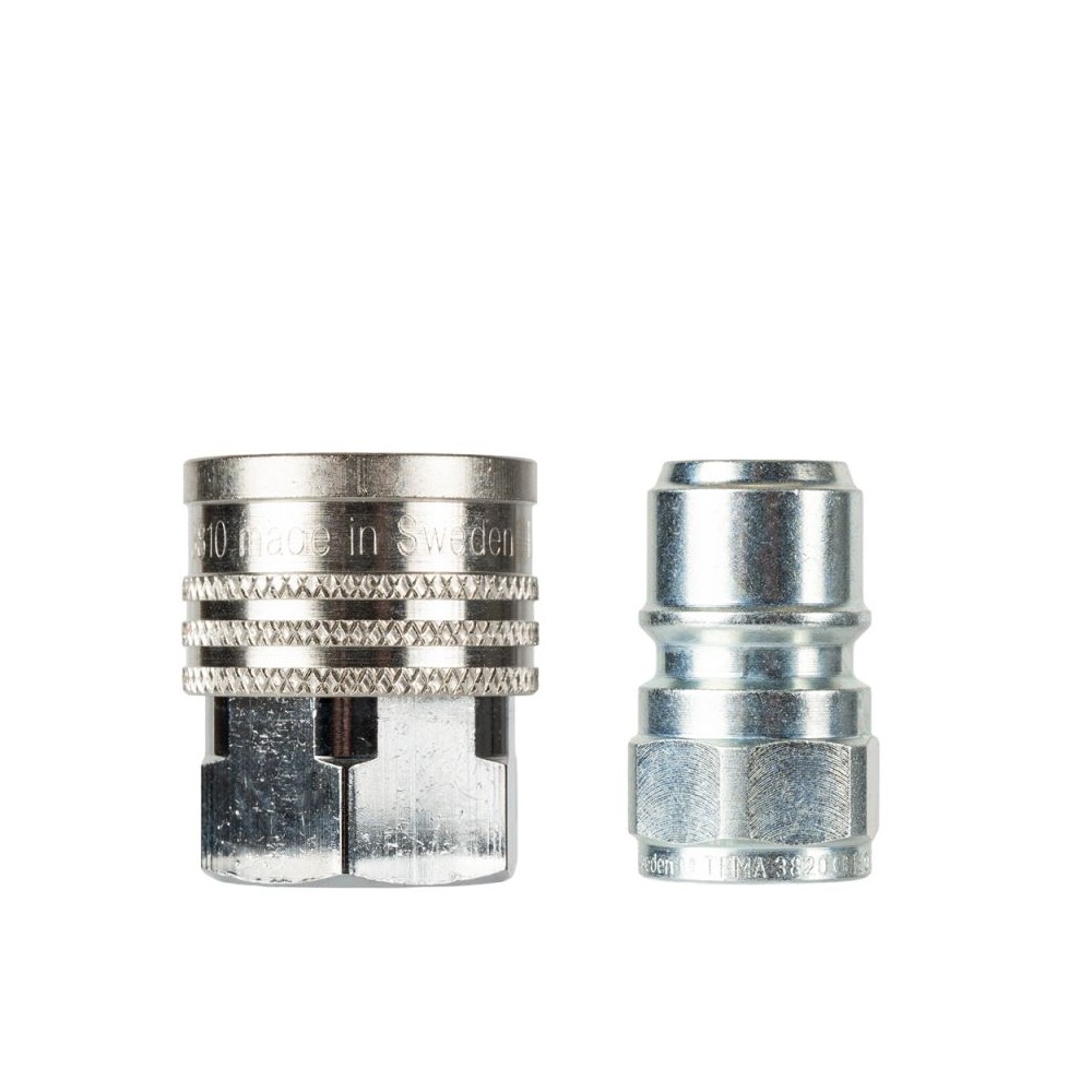 Tema coupling complete male and female 3/8" washdown set