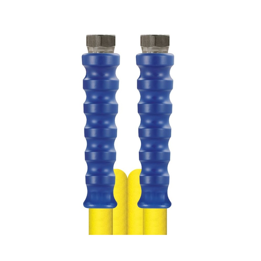 Yellow 2.5 metre bar Foodjet1500 hose with 1/2" female ends