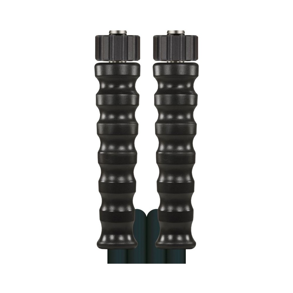 Black 10 metre bar high pressure hose with M22F ends