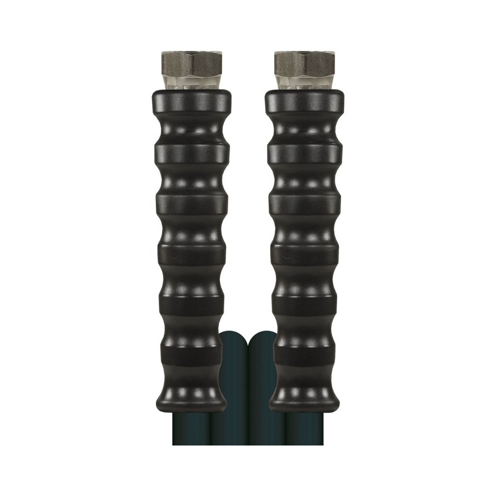 Black 15 metre bar high pressure hose with 3/8" female DN10 ends