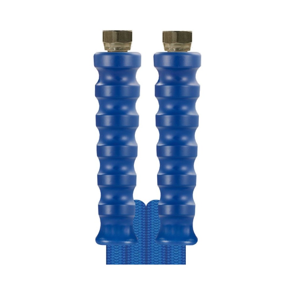 Blue 5.5 metre bar carwash comfort hose with 3/8" female ends