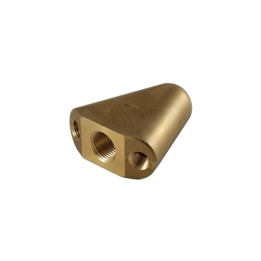 Brass flounder sewer nozzle with 1/2" female inlet