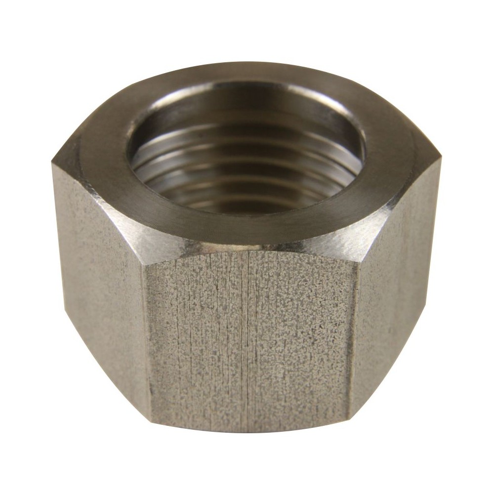 Stainless steel burst disc nut for washdown systems