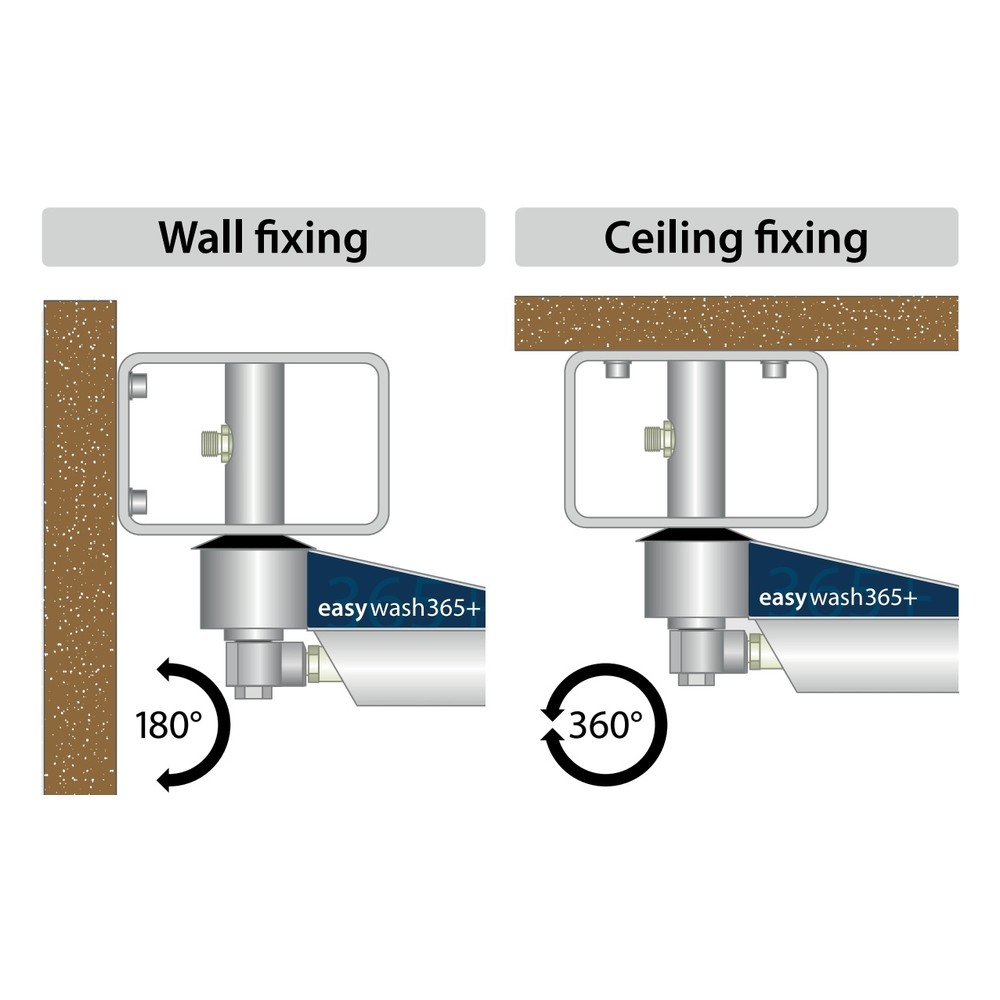 Stainless steel car wash boom ceiling and wall mounted 1600mm