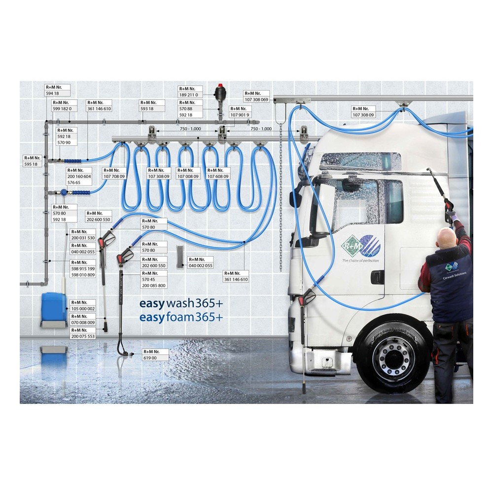 Stainless steel car wash boom ceiling or wall mounted 2000mm