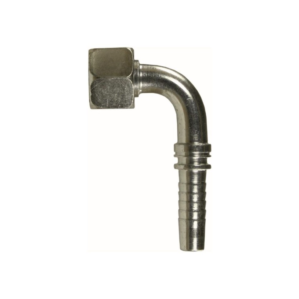 Crimp nipple dn6 90° 1/4 inch female hose fitting