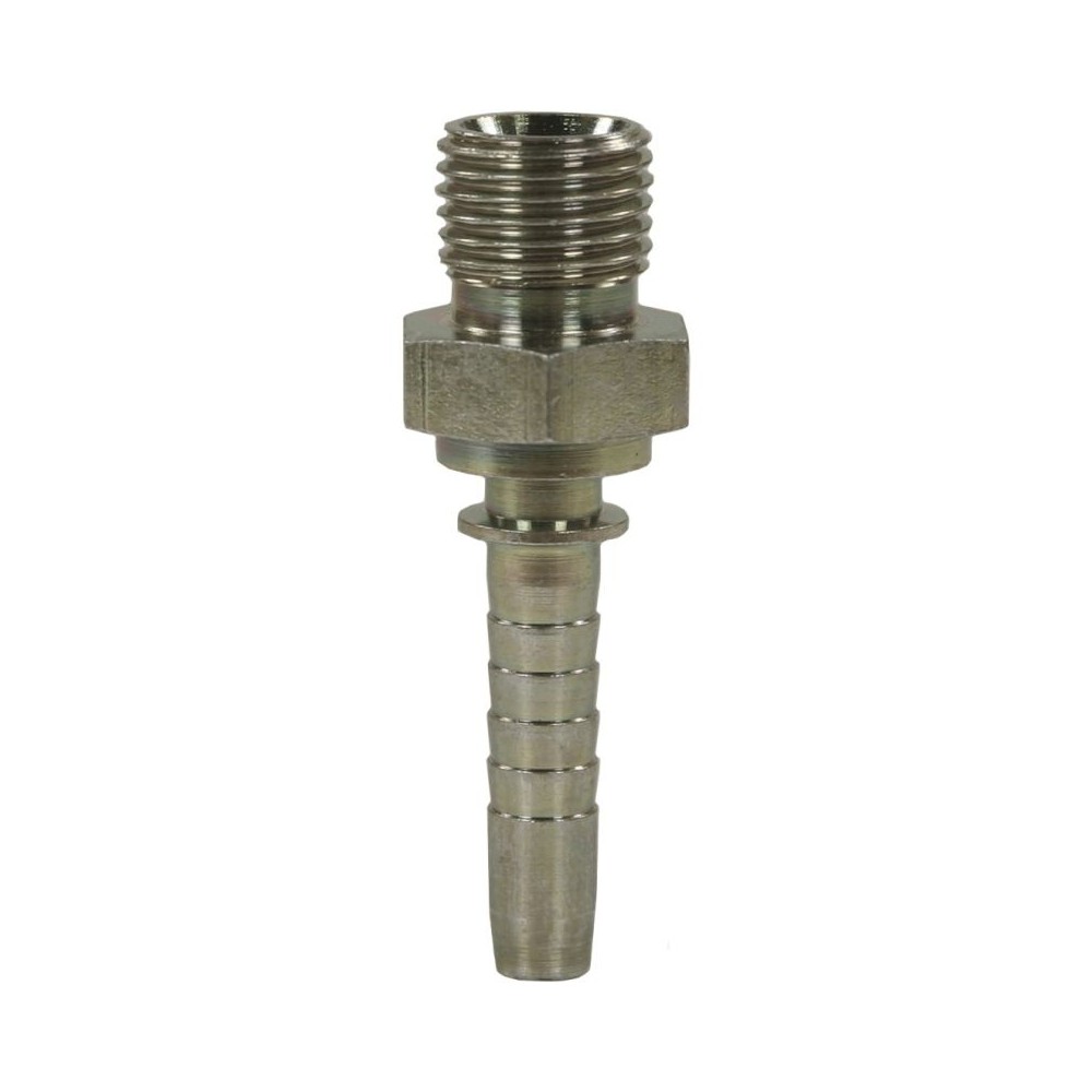 Crimp nipple agr dn6 3/8" male washdown hose fitting
