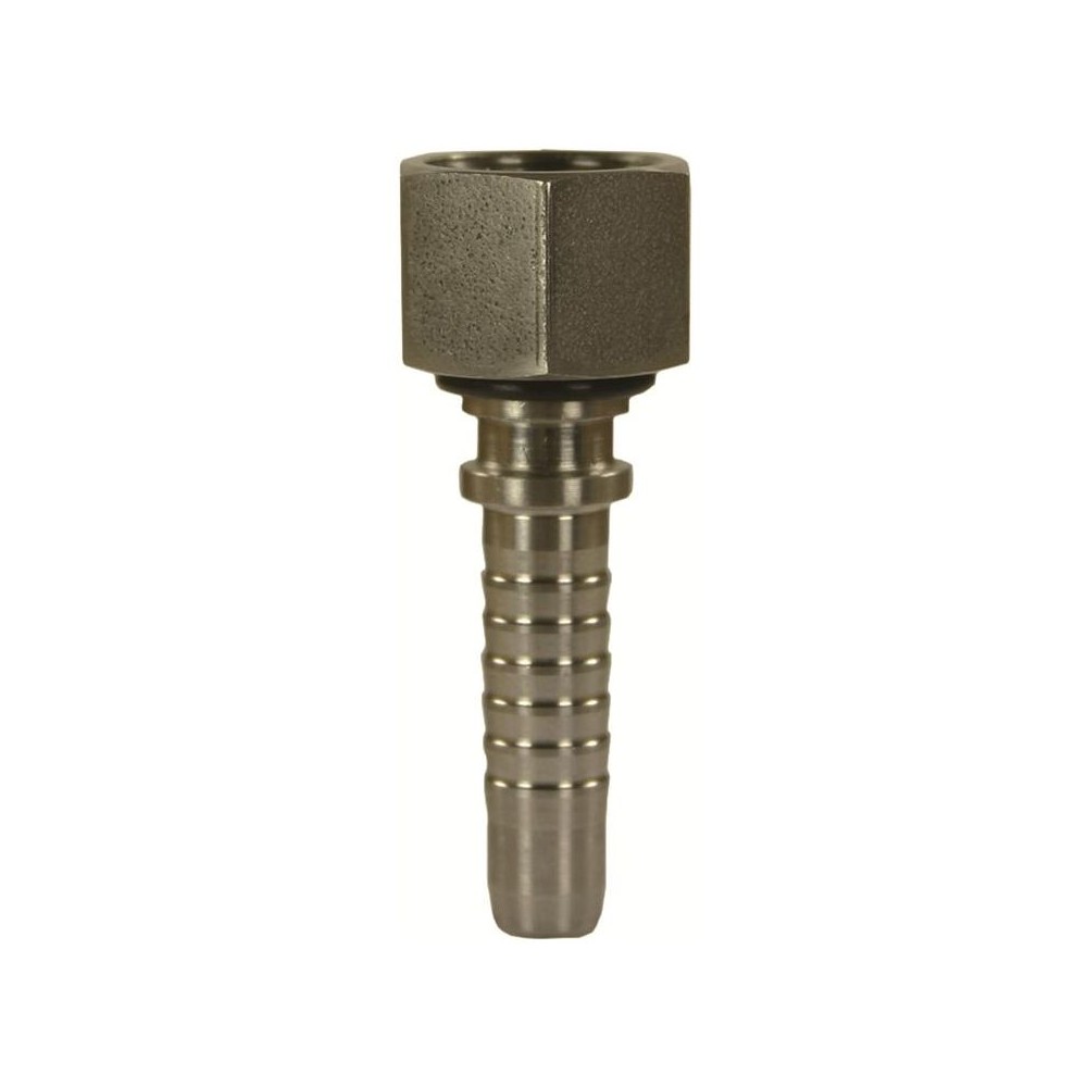 Crimp nipple stainless dn6 fixed 1/4" female fitting