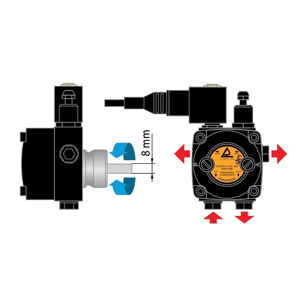 Delta Universal Pump 230V washdown equipment