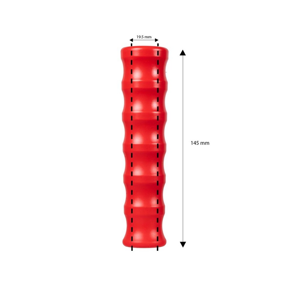 Red DN8 elastomer bend restrictor for washdown hoses