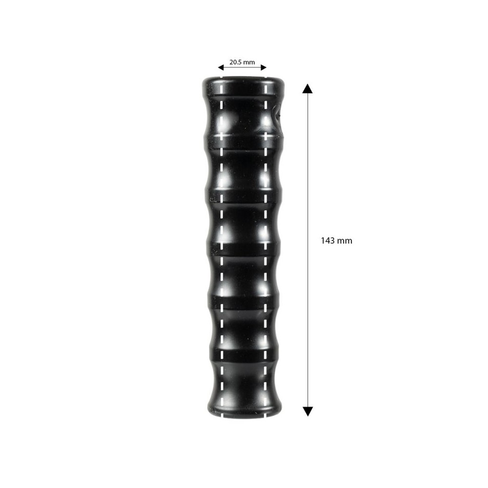 Black DN10 elastomer bend restrictor washdown component