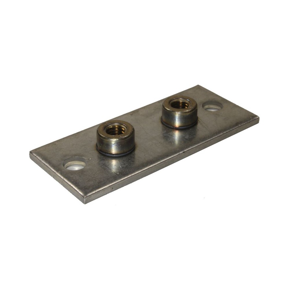 Elongated weld plate gp1a zinc-plated mounting component