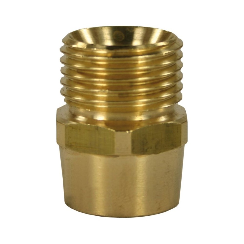 Female to male brass quick screw nipple adaptor 1/4"F to 1/2"M