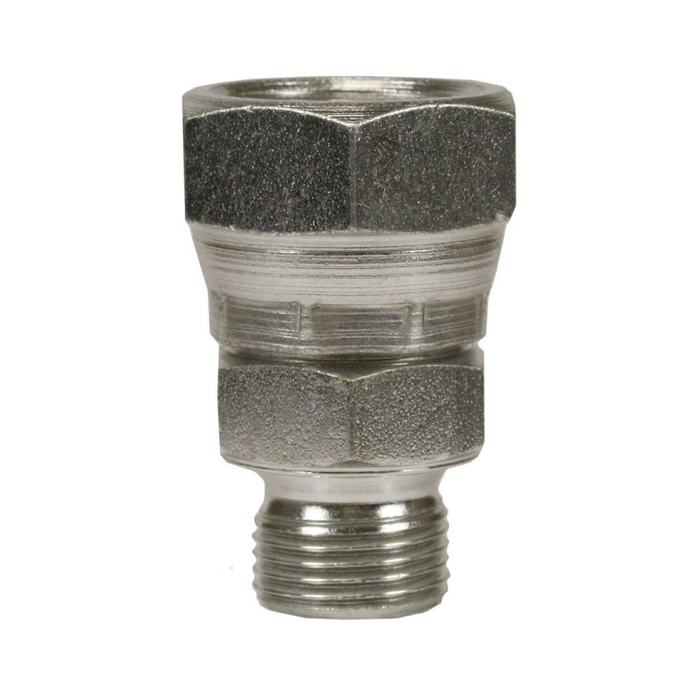 Female to male tapered stainless steel swivel adaptor 1/4F to 3/8M