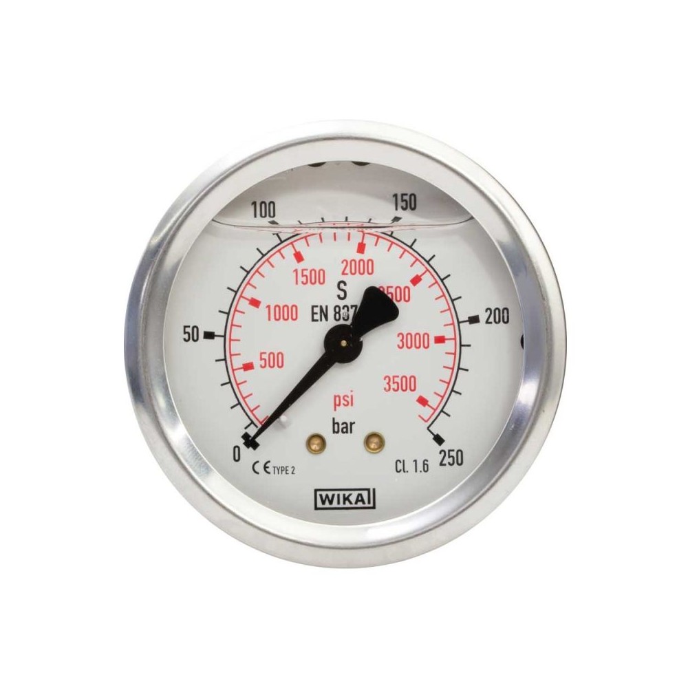 Gauge bar rear Wika 63mm 0-400 bar pressure gauge