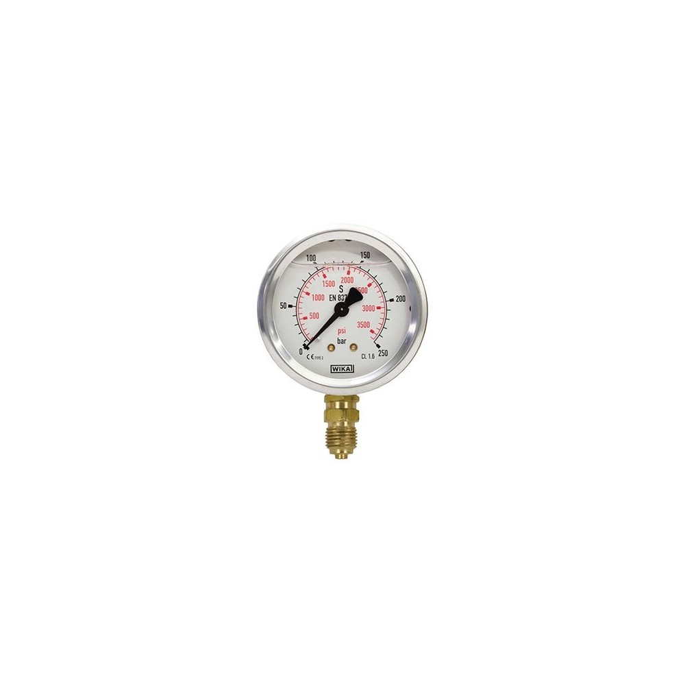 Gauge bar side Wika 63mm 0-400 bar pressure gauge
