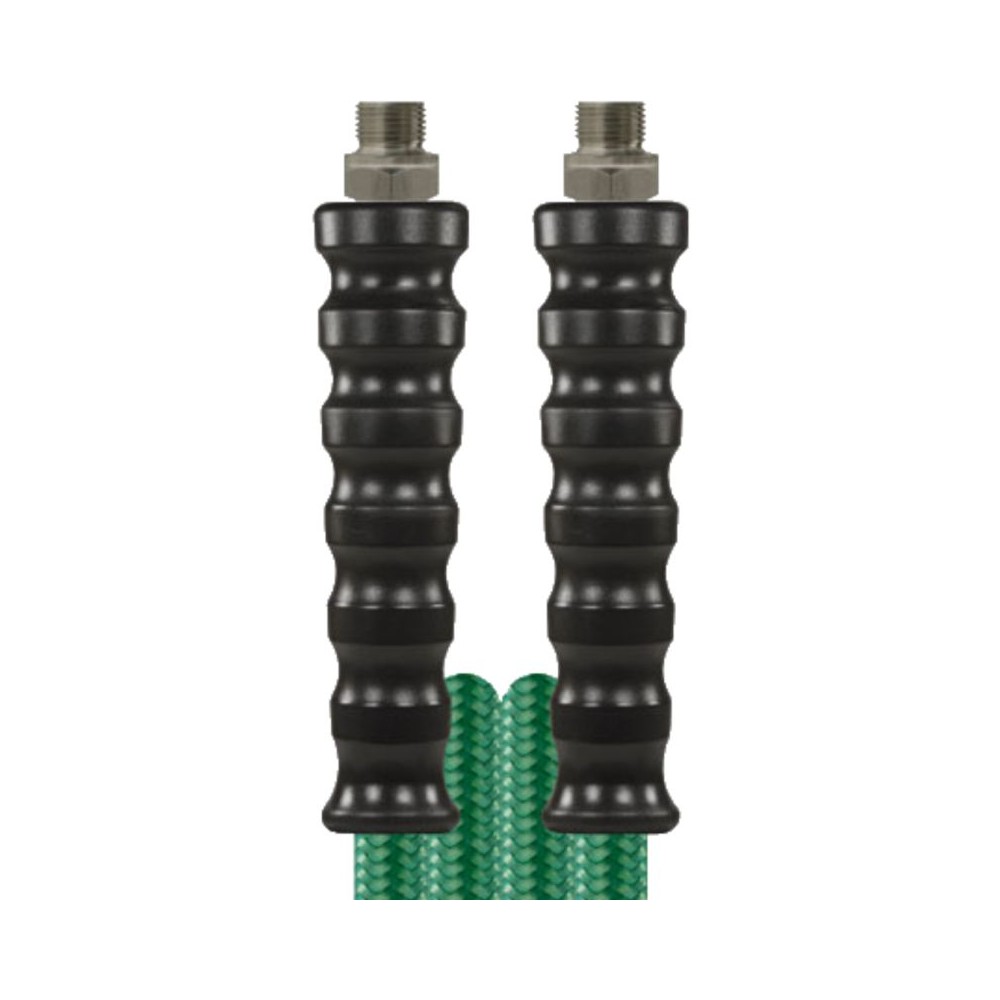 Green 20 metre bar Easyfarm365 hose with 3/8" male ends