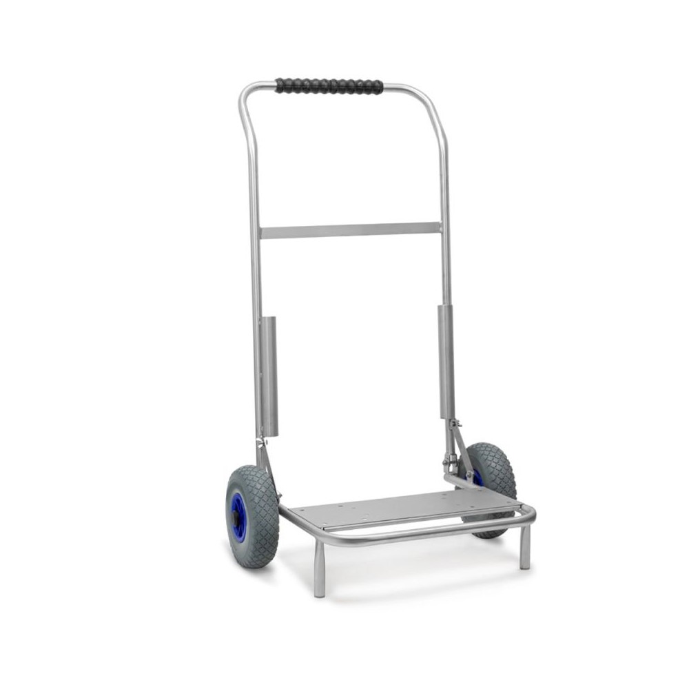 Hose reel trolley stainless with large wheels
