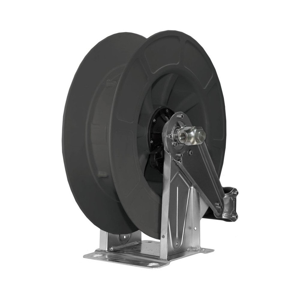 Inox plastic automatic hose reel in black