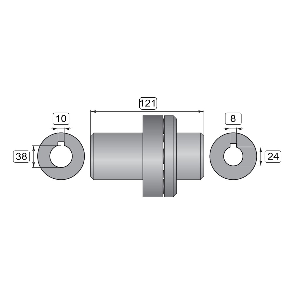 Interpump Drive Coupling Zg132 pressure washer pump component