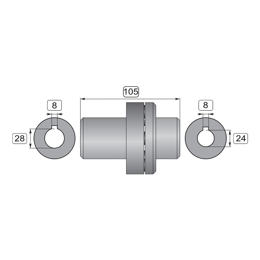 Interpump Drive Coupling Zg151 pressure-washing pump component